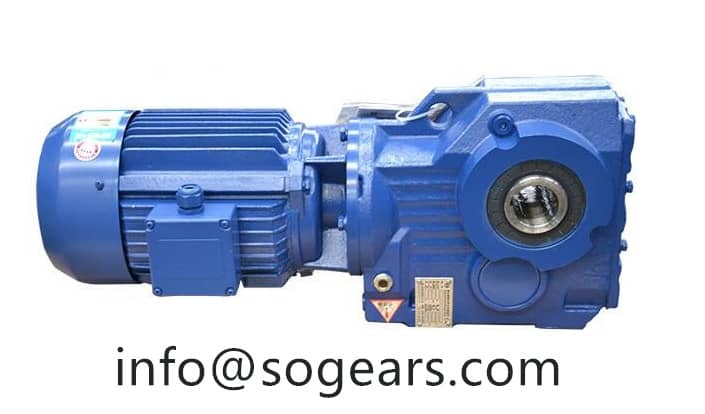 Helical bevel gear reducers